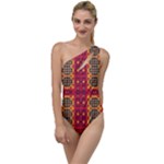 Shapes in retro colors2                                                          To One Side Swimsuit