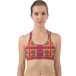 Shapes in retro colors2                                                           Back Web Sports Bra