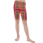 Shapes in retro colors2                                                         Kids  Mid Length Swim Shorts