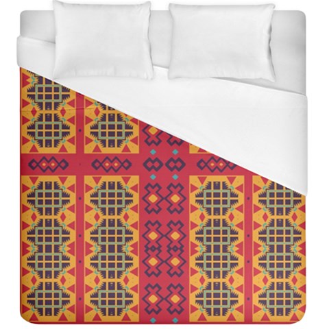 Shapes in retro colors2                                                            Duvet Cover (King Size) from ArtsNow.com