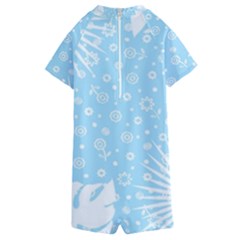 Kids  Boyleg Half Suit Swimwear 