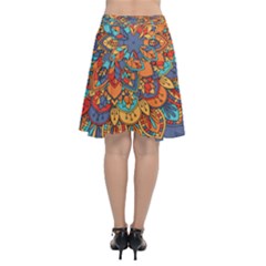 Chiffon Wrap Front Skirt 