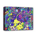 vibrant abstract floral/rainbow color Deluxe Canvas 14  x 11  (Stretched)