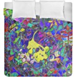 vibrant abstract floral/rainbow color Duvet Cover Double Side (King Size)