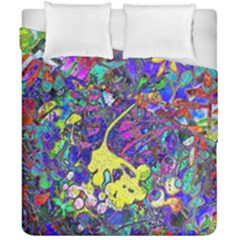 vibrant abstract floral/rainbow color Duvet Cover Double Side (California King Size) from ArtsNow.com