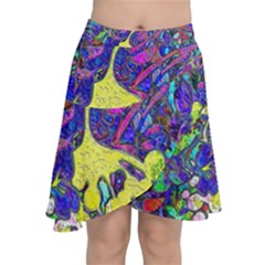 Chiffon Wrap Front Skirt 