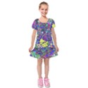 Kids  Short Sleeve Velvet Dress 