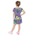 Kids  Short Sleeve Velvet Dress 