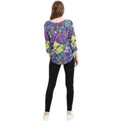 Chiffon Quarter Sleeve Blouse 