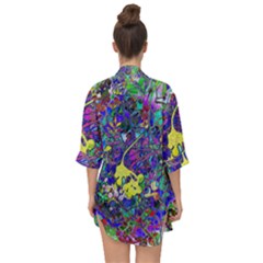 Open Front Chiffon Kimono 