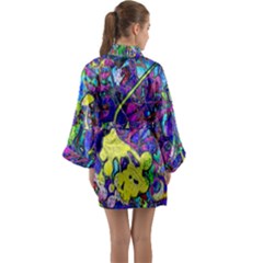 Long Sleeve Satin Kimono 