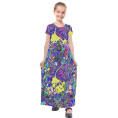 Kids  Short Sleeve Maxi Dress 