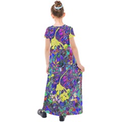 Kids  Short Sleeve Maxi Dress 