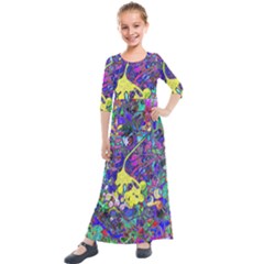 Kids  Quarter Sleeve Maxi Dress 