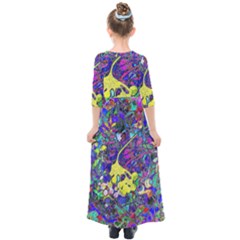 Kids  Quarter Sleeve Maxi Dress 