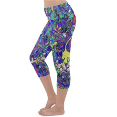 Lightweight Velour Capri Yoga Leggings 