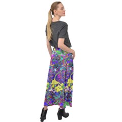 Velour Split Maxi Skirt 