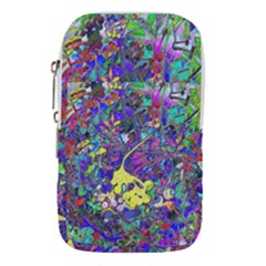 vibrant abstract floral/rainbow color Waist Pouch (Small) from ArtsNow.com