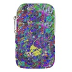 vibrant abstract floral/rainbow color Waist Pouch (Large)