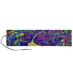 vibrant abstract floral/rainbow color Roll Up Canvas Pencil Holder (L) from ArtsNow.com