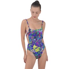 Tie Strap One Piece Swimsuit 