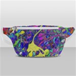 vibrant abstract floral/rainbow color Waist Bag 