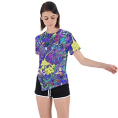 Asymmetrical Short Sleeve Sports T-Shirt 