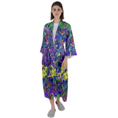 Maxi Satin Kimono 