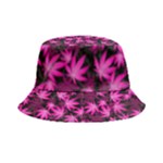 Dark Pink Cannabis Marijuana Unisex Packable Reversible Bucket Hat