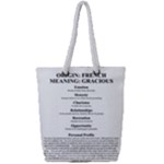 Annette Full Print Rope Handle Tote (Small)