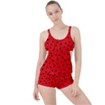 Funny Graphics Boyleg Tankini Set 