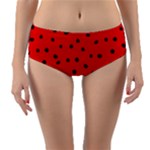 Funny Graphics Reversible Mid-Waist Bikini Bottoms