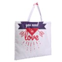 Zipper Large Tote Bag 