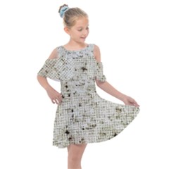 Kids  Shoulder Cutout Chiffon Dress 