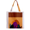 Zipper Grocery Tote Bag 