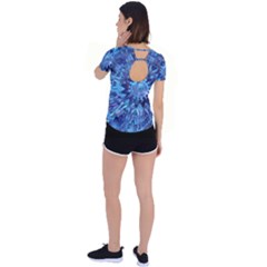 Back Circle Cutout Sports T-Shirt 