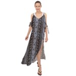 graypowderbluefinsMaxiGrey Chiffon Cover Up Dress