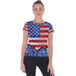 usa-map-and-flag-on-cement-wall-texture-background-design-1591646654pet Short Sleeve Sports Top 