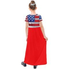 Kids  Short Sleeve Maxi Dress 