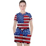 usa-map-and-flag-on-cement-wall-texture-background-design-1591646654pet Women s Mesh Tee and Shorts Set