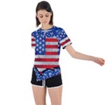 usa-map-and-flag-on-cement-wall-texture-background-design-1591646654pet Asymmetrical Short Sleeve Sports Tee