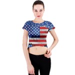 usa-map-and-flag-on-cement-wall-texture-background-design-1591646654pet Crew Neck Crop Top