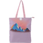 Mountain2 Double Zip Up Tote Bag