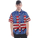 usa-map-and-flag-on-cement-wall-texture-background-design-1591646654pet Men s Short Sleeve Shirt