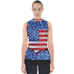 usa-map-and-flag-on-cement-wall-texture-background-design-1591646654pet Mock Neck Shell Top