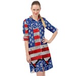 usa-map-and-flag-on-cement-wall-texture-background-design-1591646654pet Long Sleeve Mini Shirt Dress