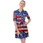 usa-map-and-flag-on-cement-wall-texture-background-design-1591646654pet Belted Shirt Dress