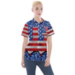 usa-map-and-flag-on-cement-wall-texture-background-design-1591646654pet Women s Short Sleeve Pocket Shirt