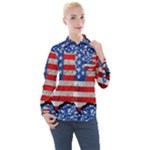 usa-map-and-flag-on-cement-wall-texture-background-design-1591646654pet Women s Long Sleeve Pocket Shirt