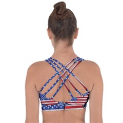 Cross String Back Sports Bra 